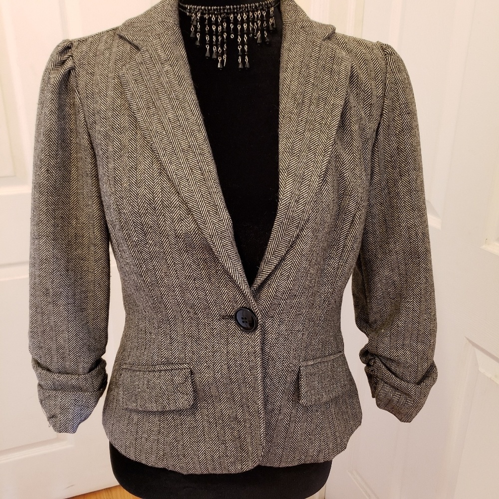 RARE! Vintage Stooshy Women's Wool Blend Medium Blazer Jacket